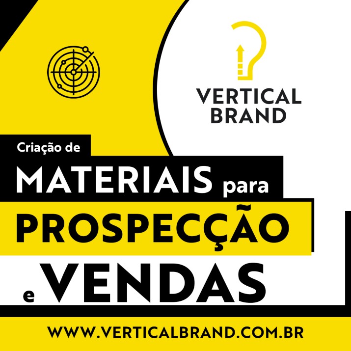 Materiais de prospecção e venda